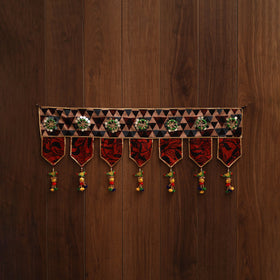 Handmade fabric toran for festive decor 86 - handcrafted