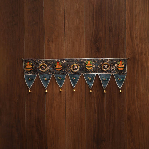 Handmade fabric toran for festive decor 87 - handcrafted