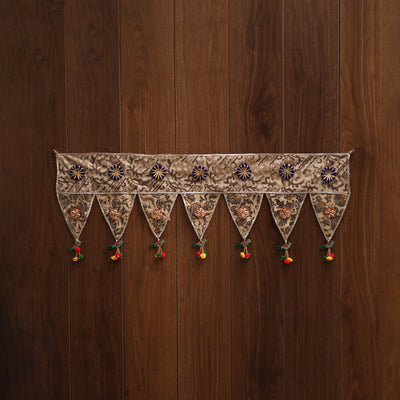 Handmade fabric toran for festive decor 88 - handcrafted