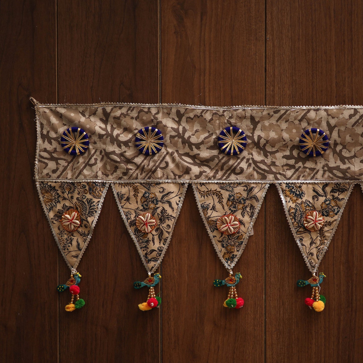 Handmade fabric toran for festive decor 88 - handcrafted