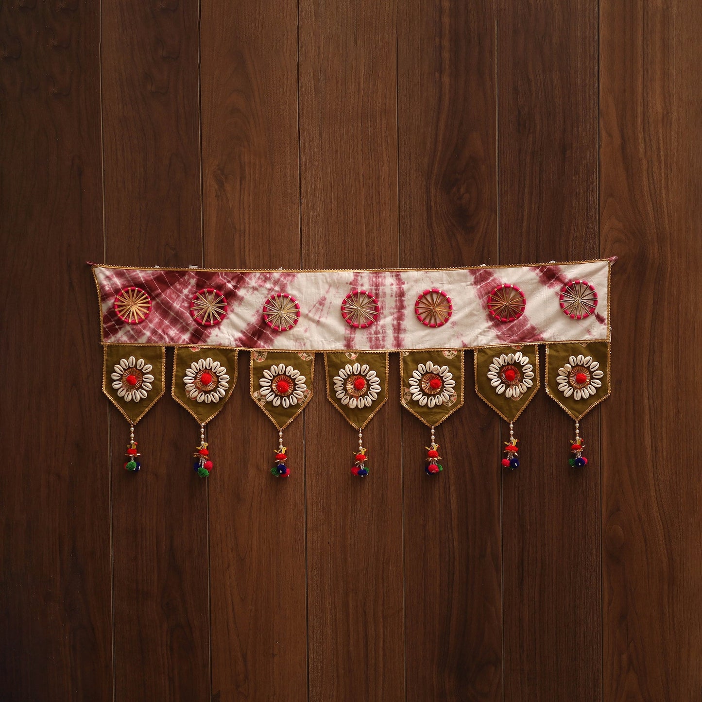 Handmade fabric toran for festive decor 90 - handcrafted