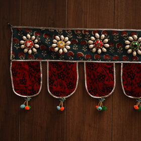 Handmade fabric toran for festive decor 91 - handcrafted