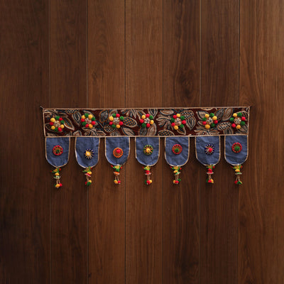 Handmade fabric toran for festive decor 93 - handcrafted