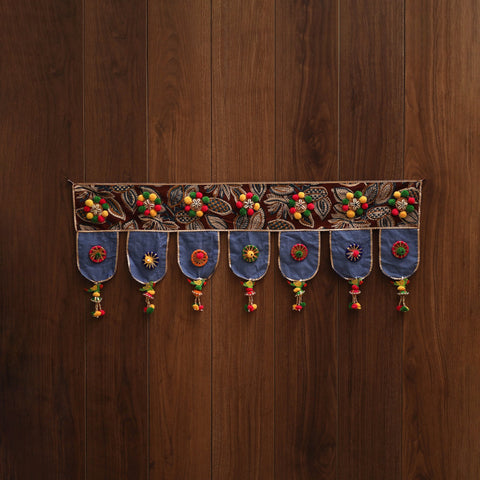 Handmade fabric toran for festive decor 93 - handcrafted