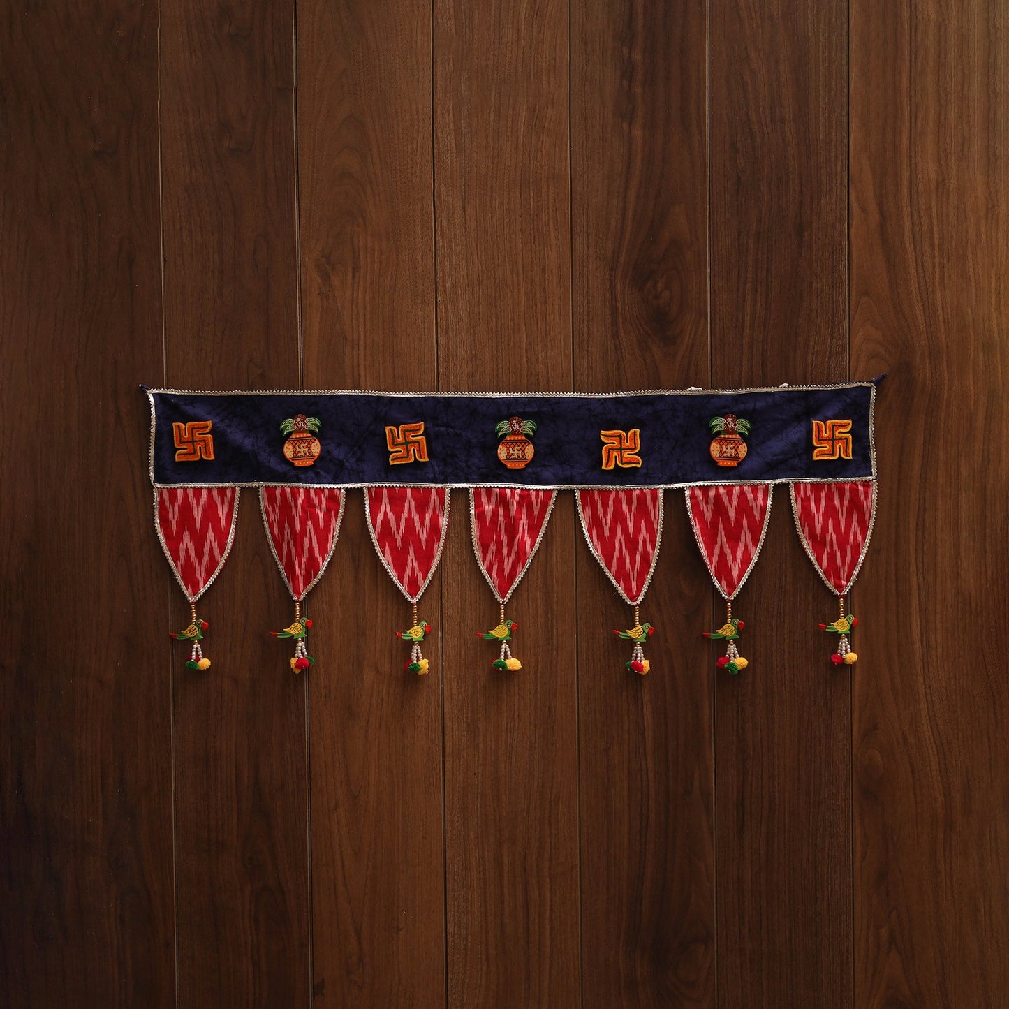 Handmade fabric toran for festive decor 94 - handcrafted