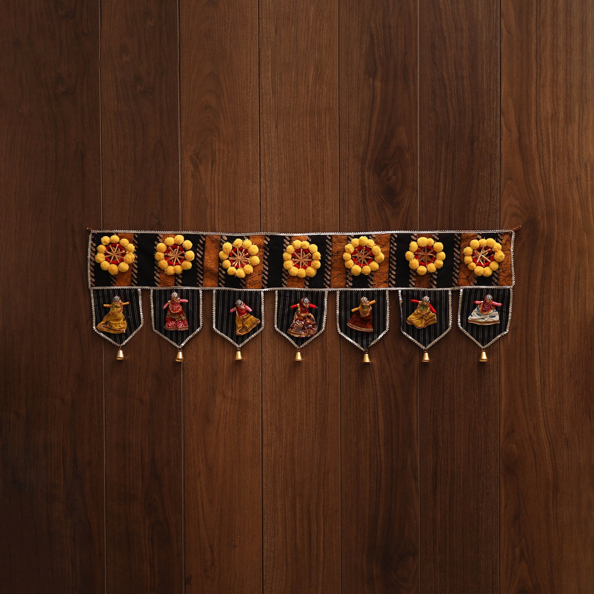 Handmade fabric toran for festive decor 95 - handcrafted