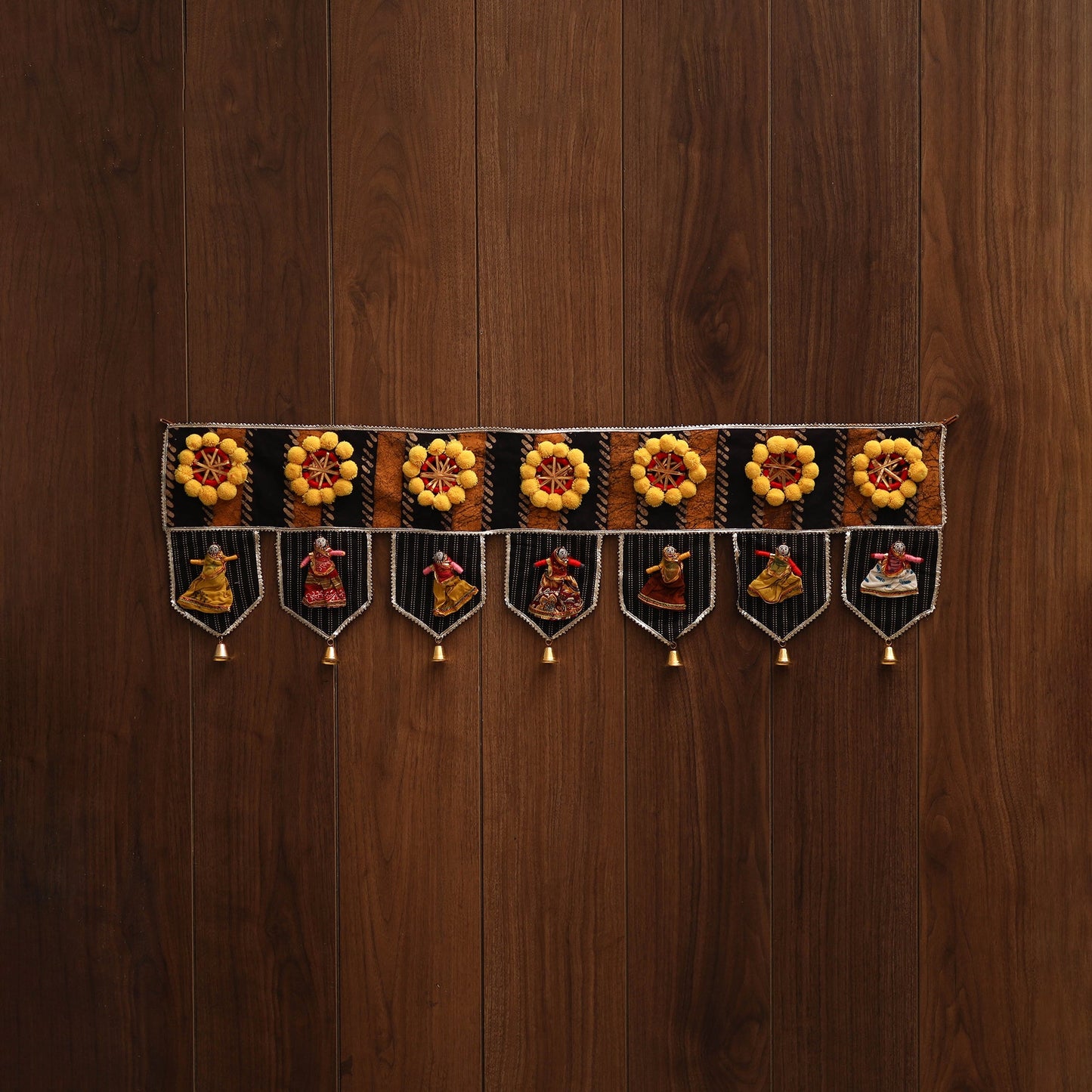 Handmade fabric toran for festive decor 95 - handcrafted