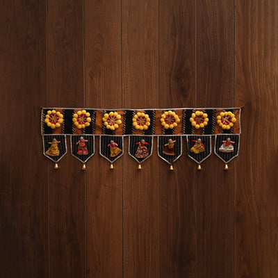 Handmade fabric toran for festive decor 95 - handcrafted