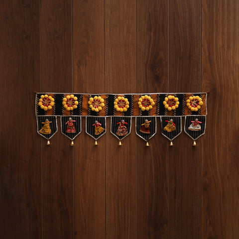 Handmade fabric toran for festive decor 95 - handcrafted