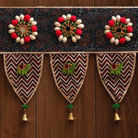 Handmade fabric toran for festive decor 98 - handcrafted