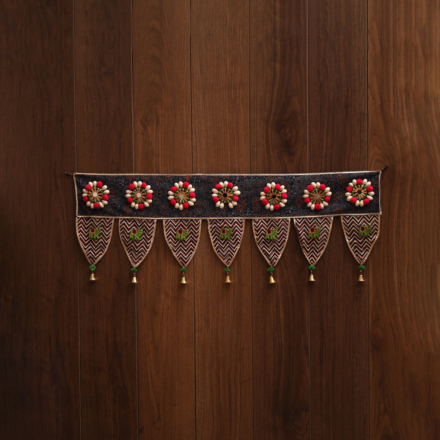 Handmade fabric toran for festive decor 98 - handcrafted