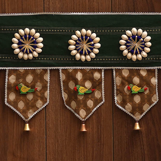 Handmade fabric toran for festive decor 99 - handcrafted