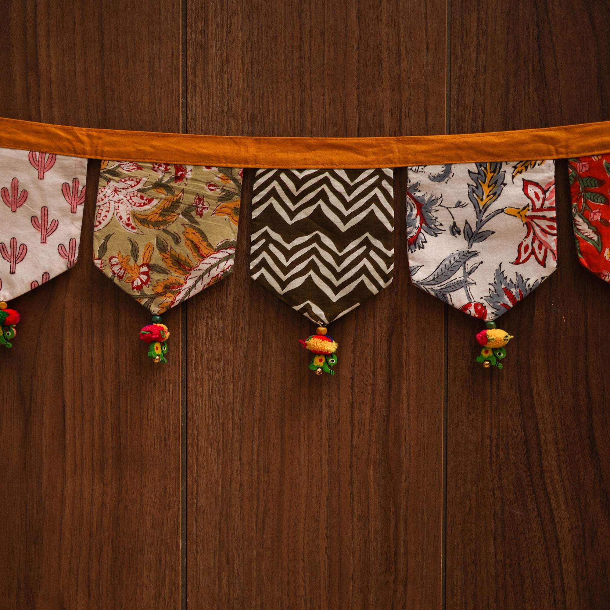 Handmade fabric toran for home decor 02 - handcrafted