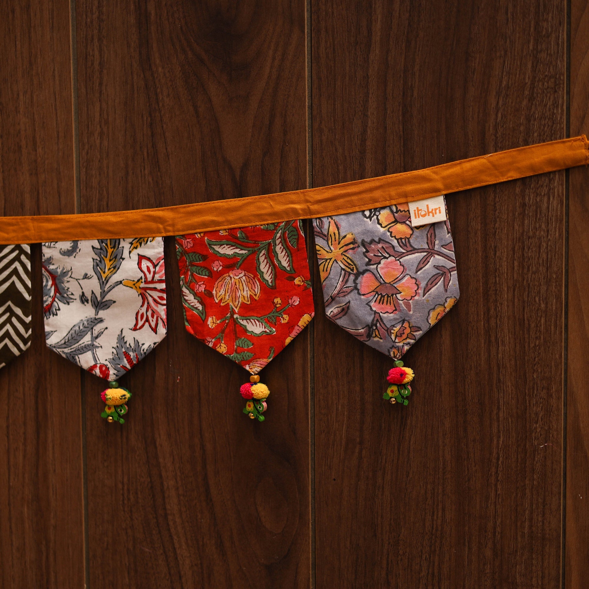 Handmade fabric toran for home decor 02 - handcrafted