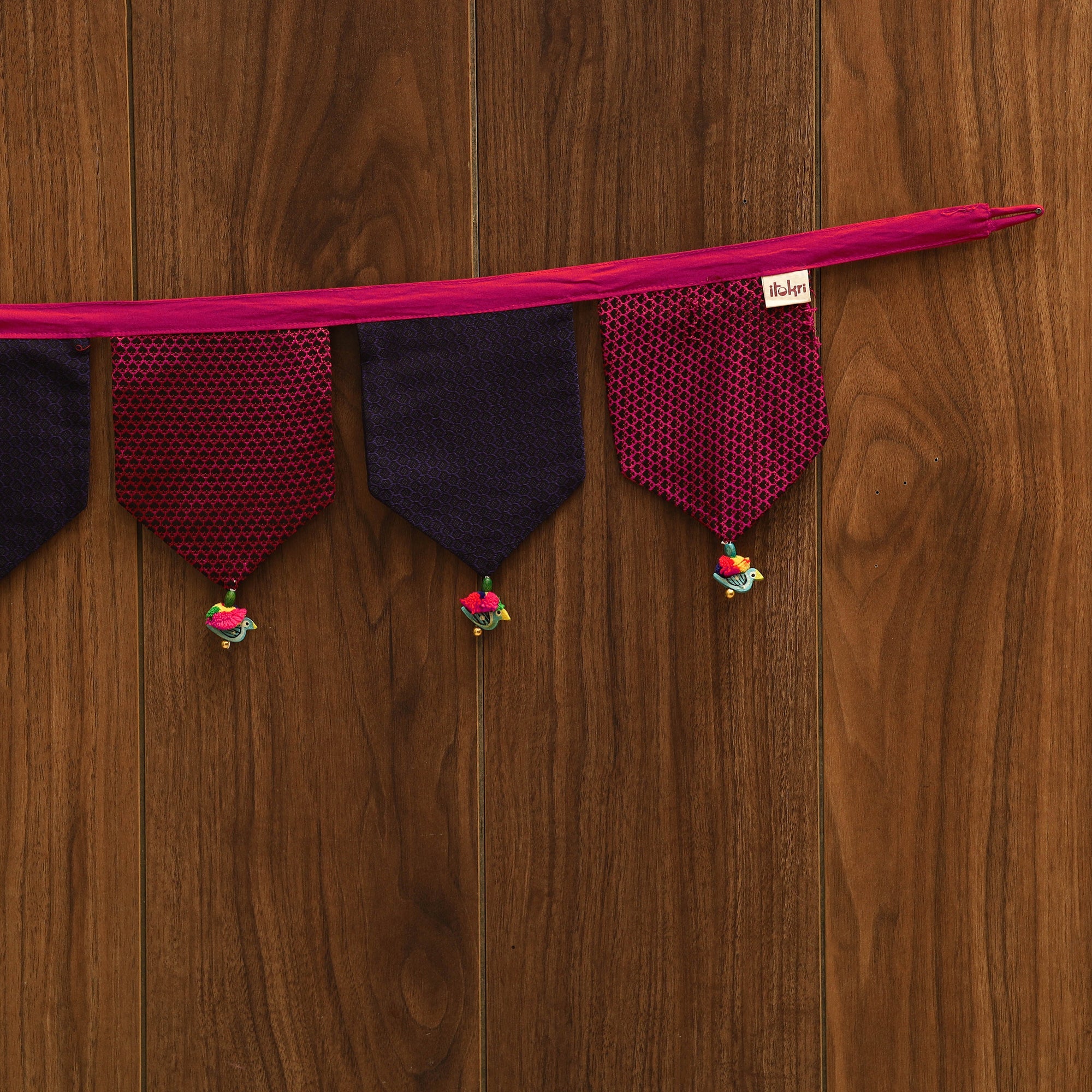 Handmade fabric toran for home decor 100 - handcrafted