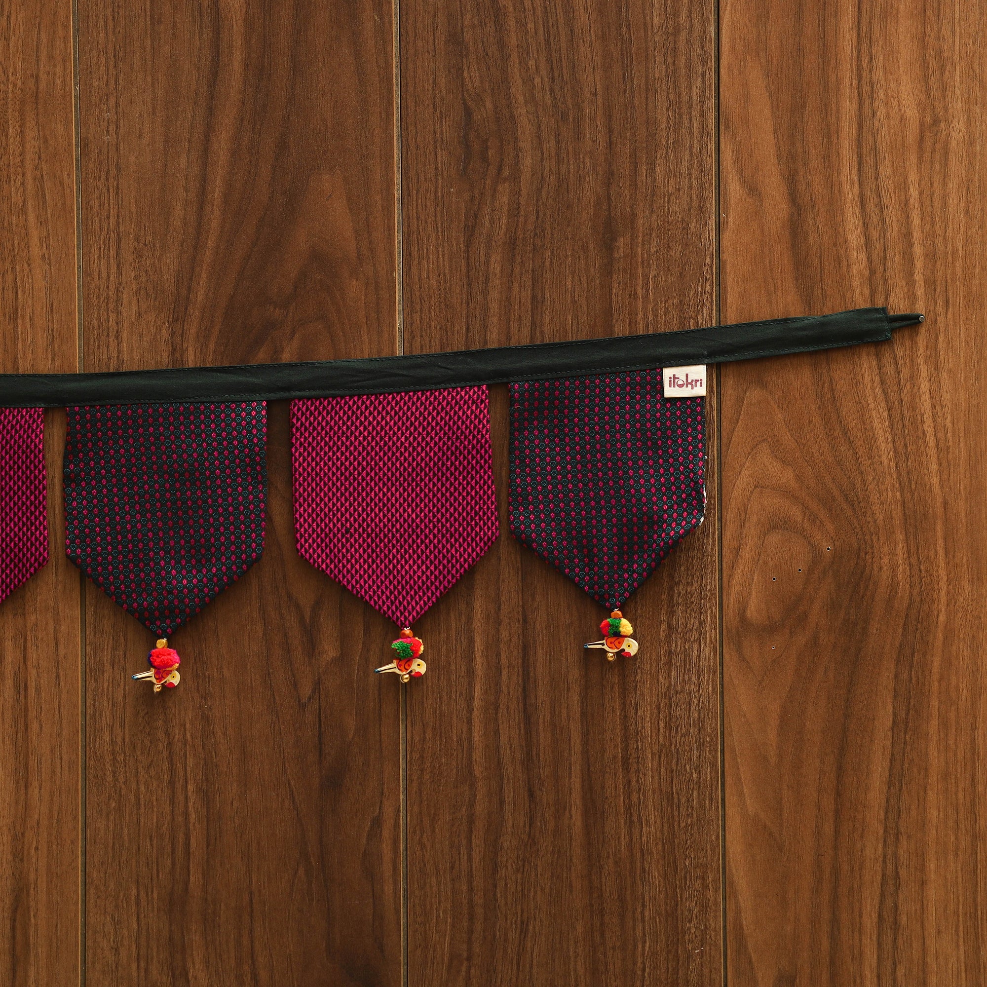 Handmade fabric toran for home decor 106 - handcrafted