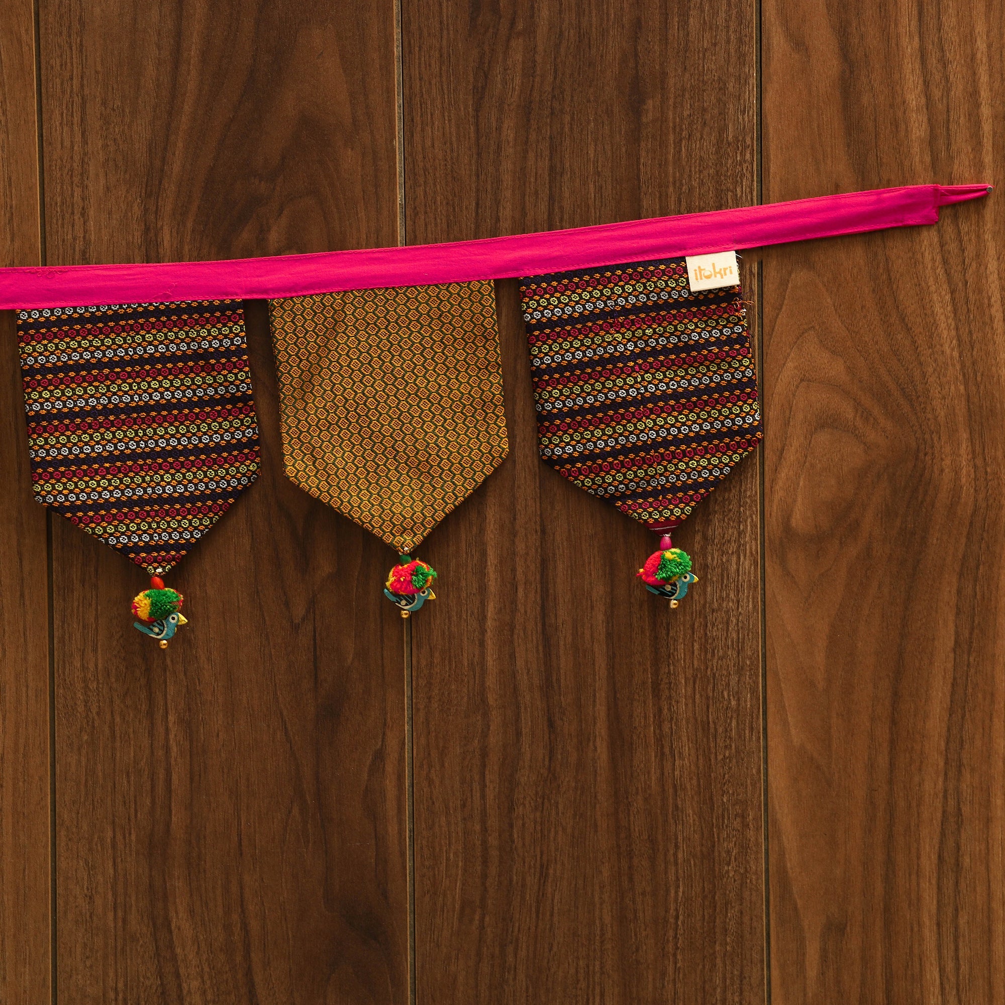 Handmade fabric toran for home decor 86 - handcrafted