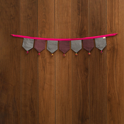 Handmade fabric toran for home decor 87 - handcrafted