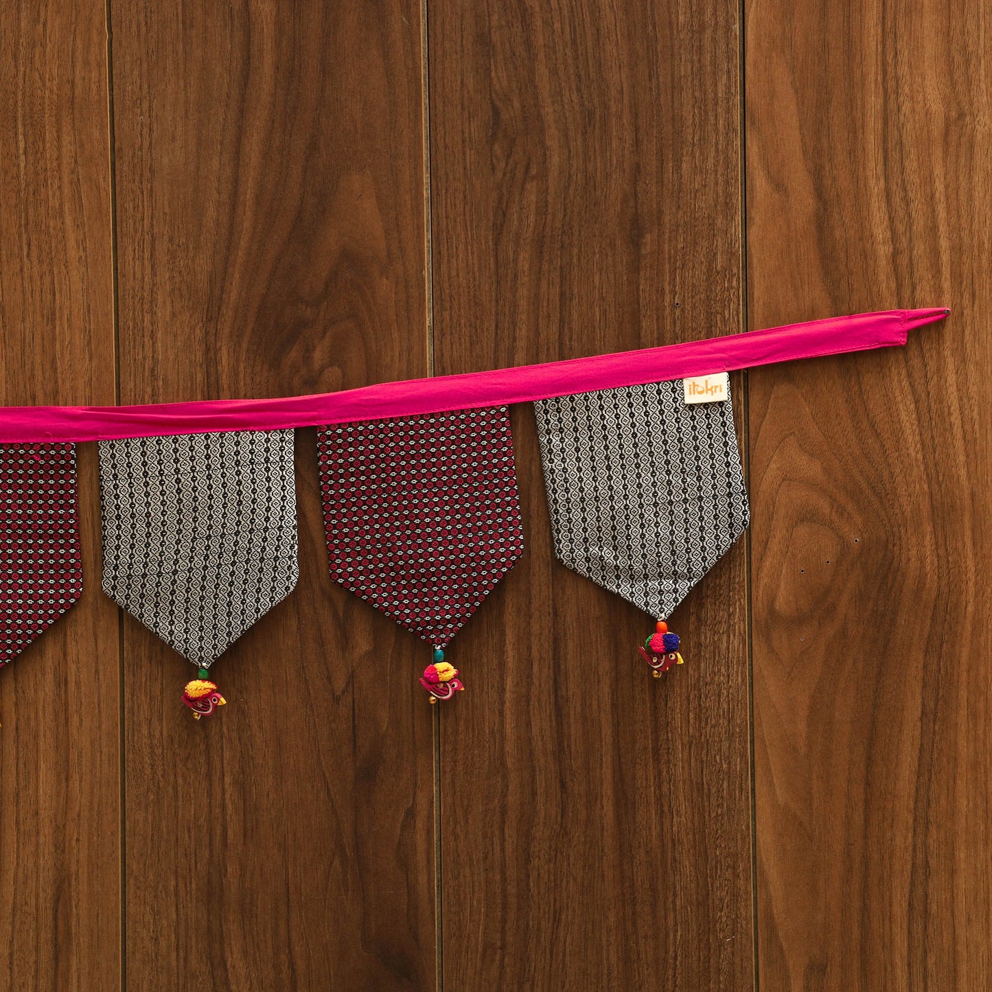 Handmade fabric toran for home decor 87 - handcrafted