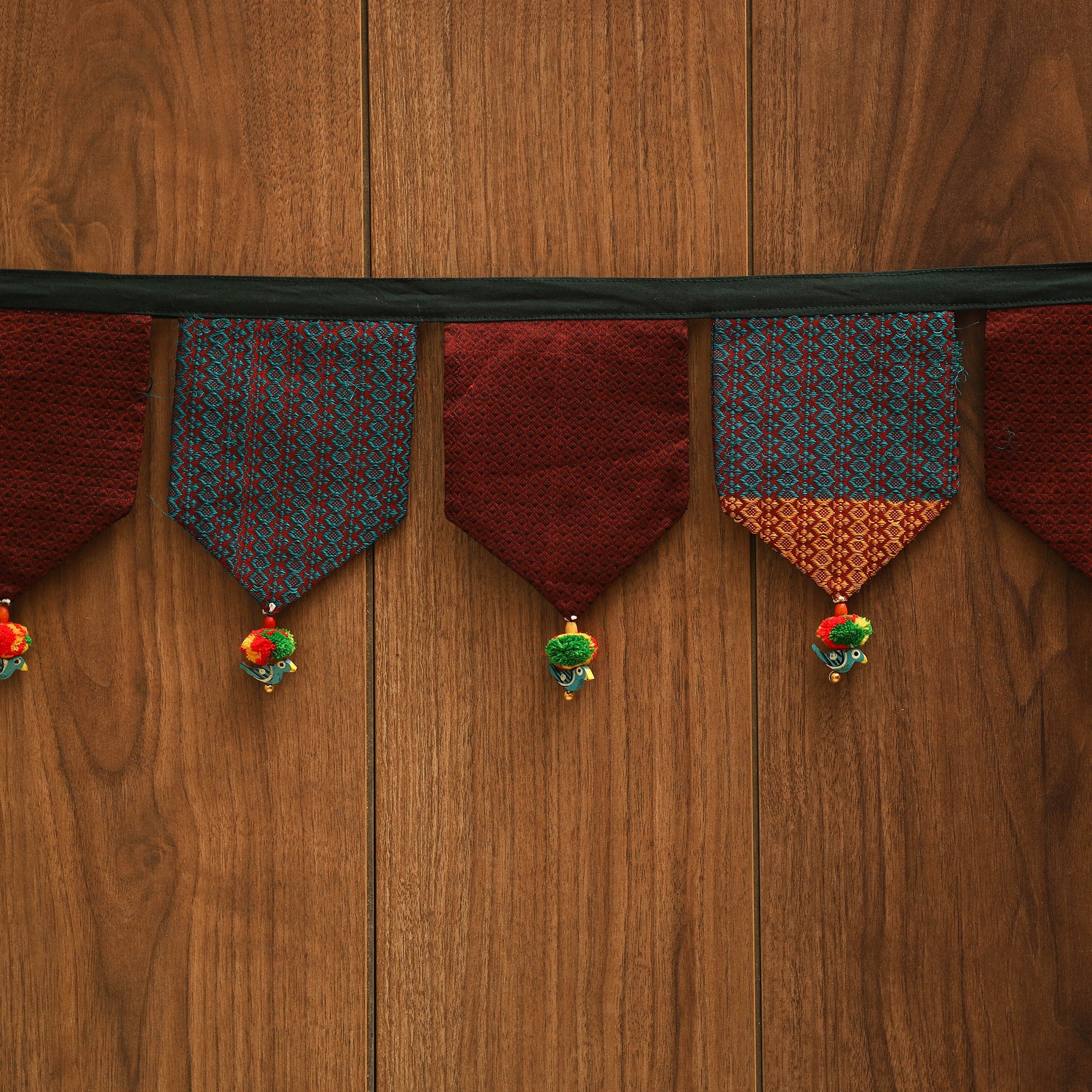 Handmade fabric toran for home decor 93 - handcrafted