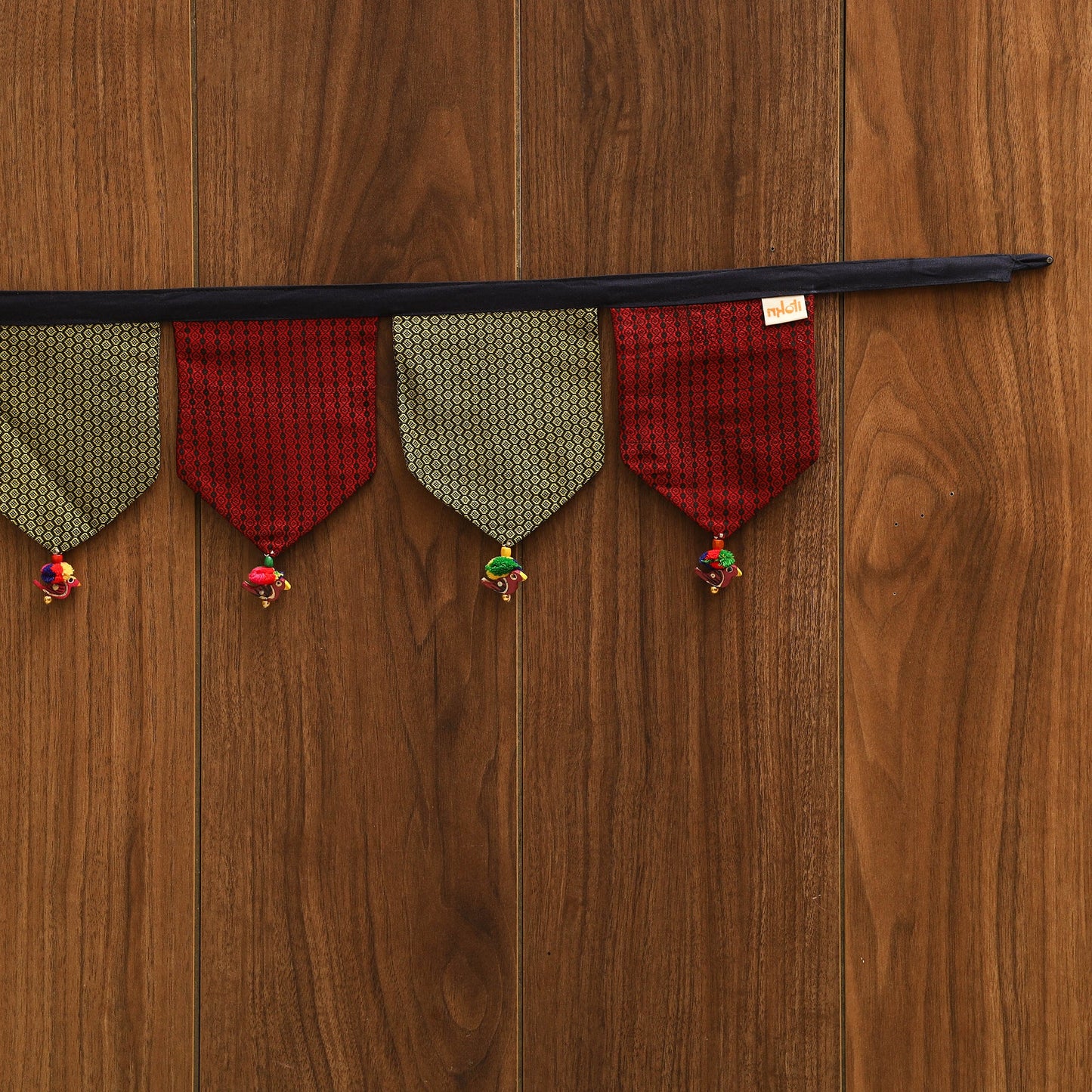 Handmade fabric toran for home decor 98 - handcrafted