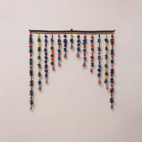 Handmade felt & bead work phulwari toran 02 - handcrafted