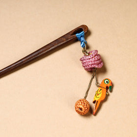 Buy Handmade Flower Crochet Wooden Juda Stick by Samoolam Online at iTokri.com