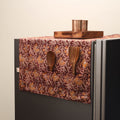 Handmade fridge top cover with multiple pockets 01