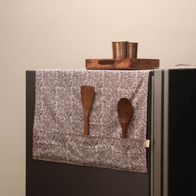 Handmade fridge top cover with multiple pockets 02