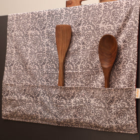 Handmade fridge top cover with multiple pockets 02