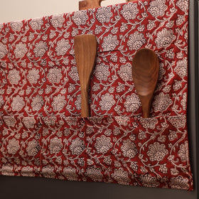 Handmade fridge top cover with multiple pockets 03