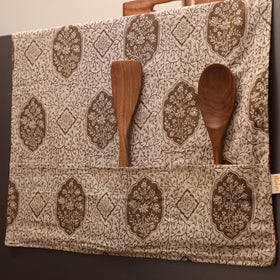 Handmade fridge top cover with multiple pockets 04