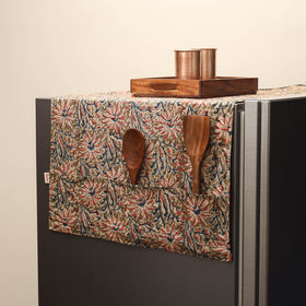 Handmade fridge top cover with multiple pockets 04