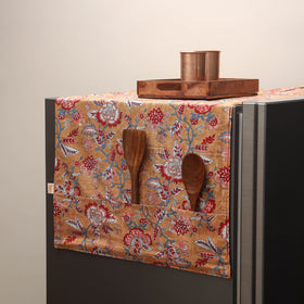 Handmade fridge top cover with multiple pockets 05