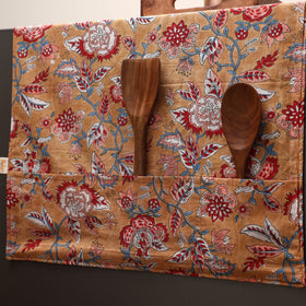 Handmade fridge top cover with multiple pockets 05