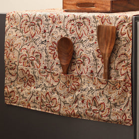 Handmade fridge top cover with multiple pockets 06