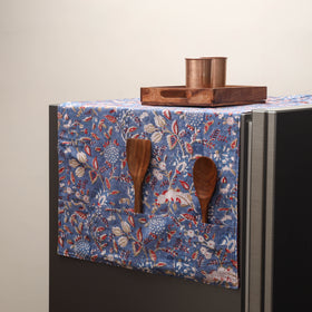 Handmade fridge top cover with multiple pockets 06