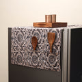 Handmade fridge top cover with multiple pockets 07