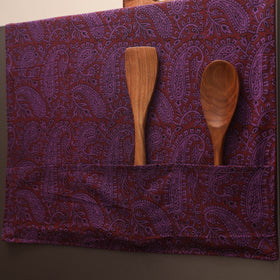 Handmade fridge top cover with multiple pockets 07