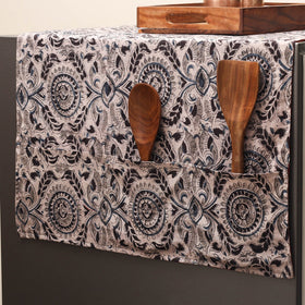 Handmade fridge top cover with multiple pockets 07
