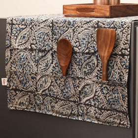 Handmade fridge top cover with multiple pockets 09