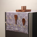 Handmade fridge top cover with multiple pockets 10