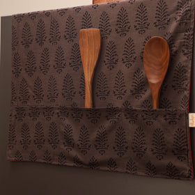 Handmade fridge top cover with multiple pockets 11