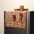 Handmade fridge top cover with multiple pockets 11