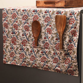 Handmade fridge top cover with multiple pockets 12