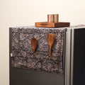 Handmade fridge top cover with multiple pockets 13