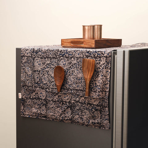 Handmade fridge top cover with multiple pockets 13