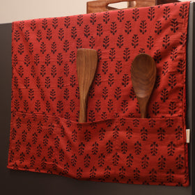 Handmade fridge top cover with multiple pockets 13