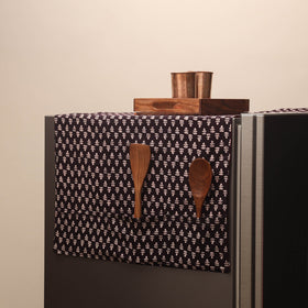 Handmade fridge top cover with multiple pockets 14