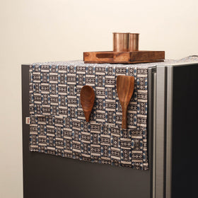 Handmade fridge top cover with multiple pockets 15